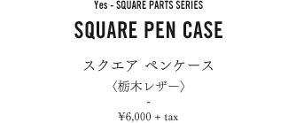 Yes - SQUARE PARTS SERIES SQUARE TOTE BAG-(L)-(M) スクエア トートバッグ <栃木レザー>